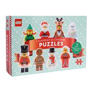Book cover for LEGO Countdown to Christmas Puzzles 12 Days of Minifigure Advent Puzzles
