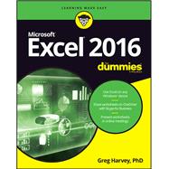 Book cover for Excel 2016 for Dummies