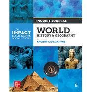 Book cover for IMPACT: California, Grade 6, Inquiry Journal, World History & Geography, Ancient Civilizations