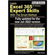 Book cover for Learn Excel 365 Expert Skills with The Smart Method: Sixth Edition: updated for Jan 2022 version