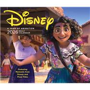 Book cover for Disney A Year of Animation 2026 Daily Calendar