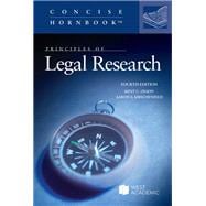 Book cover for Olson and Kirschenfeld's Principles of Legal Research, 4th (Concise Hornbook Series)