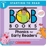 Book cover for Bob Books - Phonics for Early Readers Box Set | Phonics, Ages 4 and up, Kindergarten (Stage 1: Starting to Read)