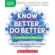 Book cover for Know Better, Do Better: Comprehension