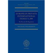 Book cover for European Private International Family Law The Brussels IIb Regulation
