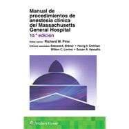 Book cover for Manual de procedimientos de anestesia clínica del Massachusetts General Hospital