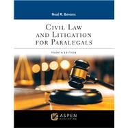 Book cover for Civil Law and Litigation for Paralegals: [Connected eBook with Study Center] Ed. 4