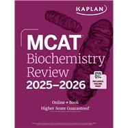 Book cover for MCAT Biochemistry Review 2025-2026 Online + Book