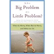 Book cover for Is It a Big Problem or a Little Problem? When to Worry, When Not to Worry, and What to Do