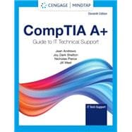 Book cover for MindTap for Andrews/Dark Shelton/Pierce's CompTIA A+ Guide to Information Technology Technical Support, 1 term Instant Access