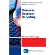 Book cover for Business Research Reporting