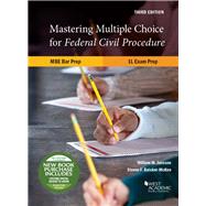 Book cover for Janssen and Baicker-McKee's Mastering Multiple Choice for Federal Civil Procedure MBE Bar Prep and 1L Exam Prep
