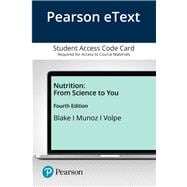Book cover for Pearson eText Nutrition From Science to You -- Access Card