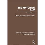 Book cover for The Matching Law: A Research Review
