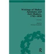 Book cover for Writings of Shaker Apostates and Anti-Shakers, 1782-1850