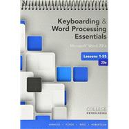 Book cover for Keyboarding in SAM 365 & 2016, 55 Lessons with Word Processing, Multi-Term Printed Access Card, 20th Edition