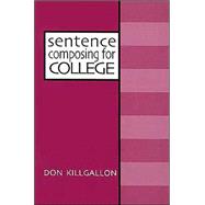 Book cover for Sentence Composing for College