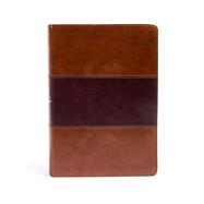 Book cover for KJV Super Giant Print Reference Bible, Saddle Brown LeatherTouch, Indexed