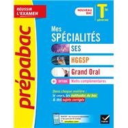 Book cover for Prépabac Mes spécialités SES, HGGSP, Grand Oral & Maths complémentaires Tle  - Bac 2023