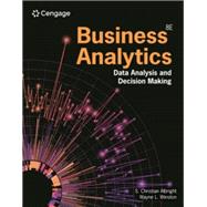 Book cover for MindTap for Albright/Winston's Business Analytics: Data Analysis & Decision Making, 2 terms Instant Access 8th edition