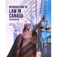 Book cover for INTRODUCTION TO LAW IN CANADA