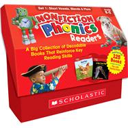 Book cover for Nonfiction Phonics Readers Set 1: Short Vowels, Blends & More (Multiple-Copy Set) A Big Collection of Decodable Books That Reinforce Key Reading Skills