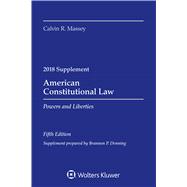 Book cover for American Constitutional Law Powers and Liberties, 2018 Case Supplement