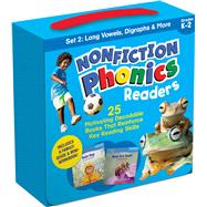 Book cover for Nonfiction Phonics Readers Set 2: Long Vowels, Digraphs & More (Single-Copy Set) 25 Motivating Decodable Books That Reinforce Key Reading Skills