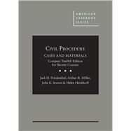 Book cover for Friedenthal, Miller, Sexton, Hershkoff's Civil Procedure: Cases and Materials, Compact Edition for Shorter Courses, 12th - CasebookPlus
