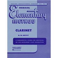 Book cover for Rubank Elementary Method: Clarinet