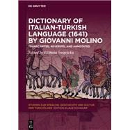 Book cover for Dictionary of Italian-turkish Language 1641