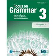 Book cover for Focus on Grammar 3 with MyEnglishLab