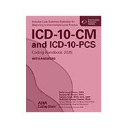 Book cover for ICD-10-CM and ICD-10-PCS Coding Handbook With Answers, 2025 Edition – Print Format