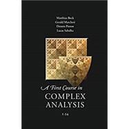 Book cover for A First Course in Complex Analysis (1.54)
