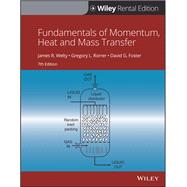 Book cover for Fundamentals of Momentum, Heat, and Mass Transfer, 7th Edition [Rental Edition]
