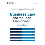 Book cover for MindTap for Beatty/Samuelson/Abril's Business Law and the Legal Environment, Standard Edition, 1 term Instant Access
