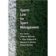 Book cover for Sports Law for Sport Management