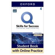 Book cover for Q Skills for Success: Listening and Speaking Student Book Level 4 with iQ Online Practice