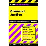 Book cover for CliffsQuickReview Criminal Justice