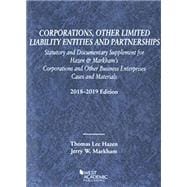 Book cover for Corporations, Other Limited Liability Entities, Statutory and Documentary Supplement