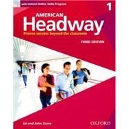 Book cover for American Headway Third Edition: Level 1 Student Book With Oxford Online Skills Practice Pack