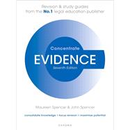 Book cover for Evidence Concentrate Law Revision and Study Guide