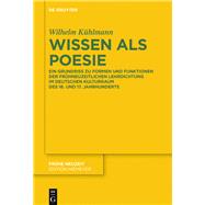 Book cover for Wissen Als Poesie