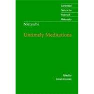 Book cover for Nietzsche: Untimely Meditations