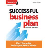 Book cover for Successful Business Plan: Secrets & Strategies