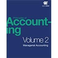 Book cover for Principles of Accounting, Volume 2: Managerial Accounting (Black & White)