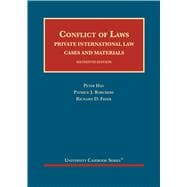 Book cover for Conflict of Laws, Private International Law, Cases and Materials(University Casebook Series)