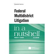 Book cover for Federal Multidistrict Litigation in a Nutshell(Nutshells)