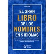Book cover for El gran libro de los nombres en 5 idiomas