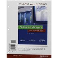 Book cover for Statistics for Managers Using Microsoft Excel, Student Value Edition Plus MyLab Statistics with Pearson eText -- Access Card Package